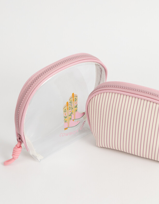 Porta Cosméticos Estampados Set De Portacosméticos - Estampado Rayas