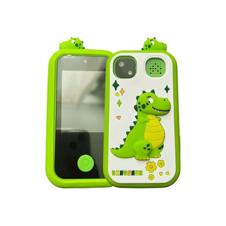 Celular cámara de fotos para niños dinosaurio y oso Verde