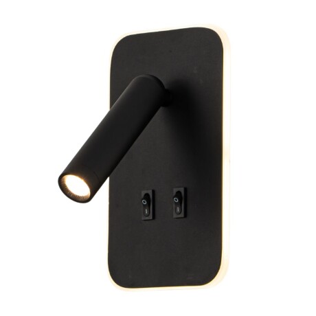 Portátil led de pared con SPOT móvil, DOBLE LUZ NEGRA