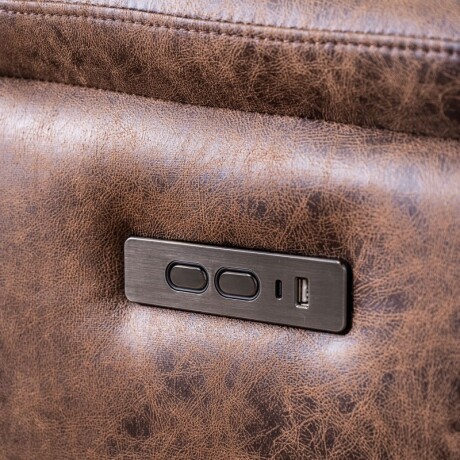 Sillón Reclinable 3 Cuerpos Benson Chocolate