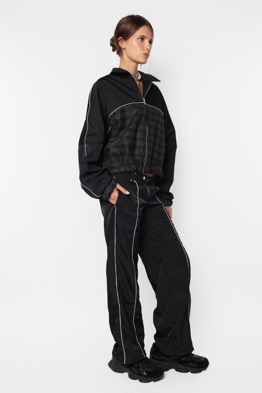 Campera Argyl Negro