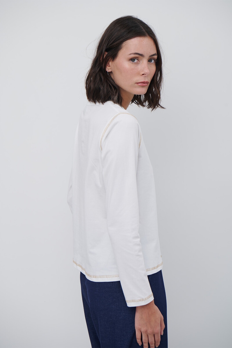 REMERA COTTON M/L NATURAL