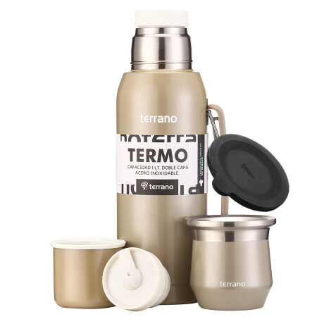 Set Acero 1LT. Mate Flap Plata