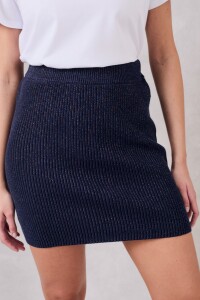 Falda Lurex Azul
