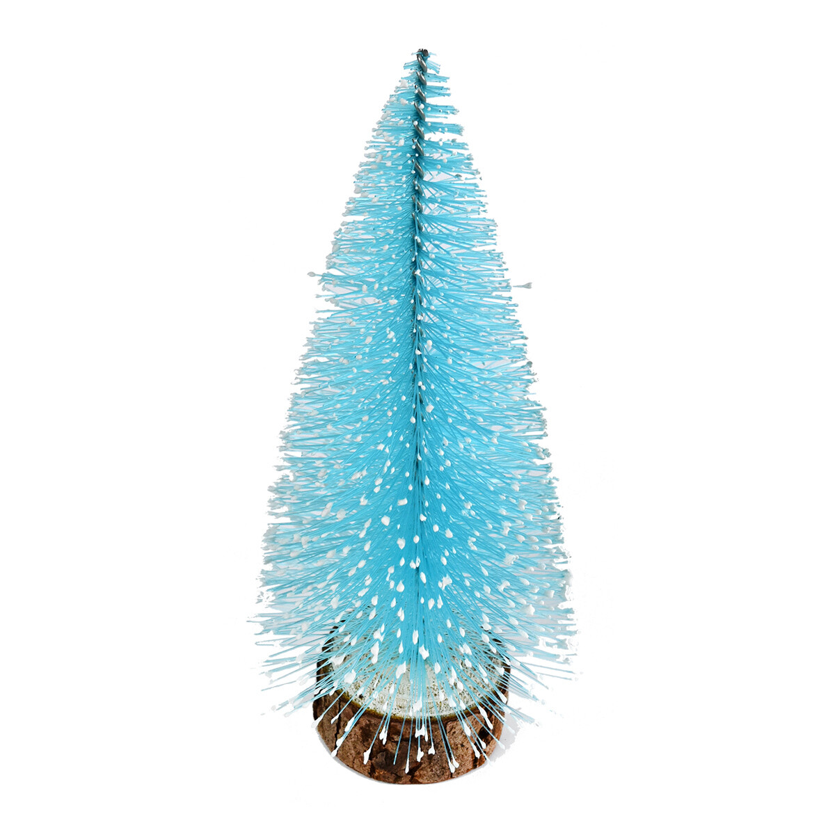 ARBOL ESCRITORIO CELESTE NAVIDEÑO 15X7CM 