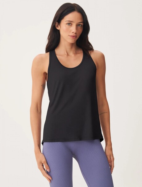 MUSCULOSA DEPORTIVA CON PROTECCIÓN UV NEGRO