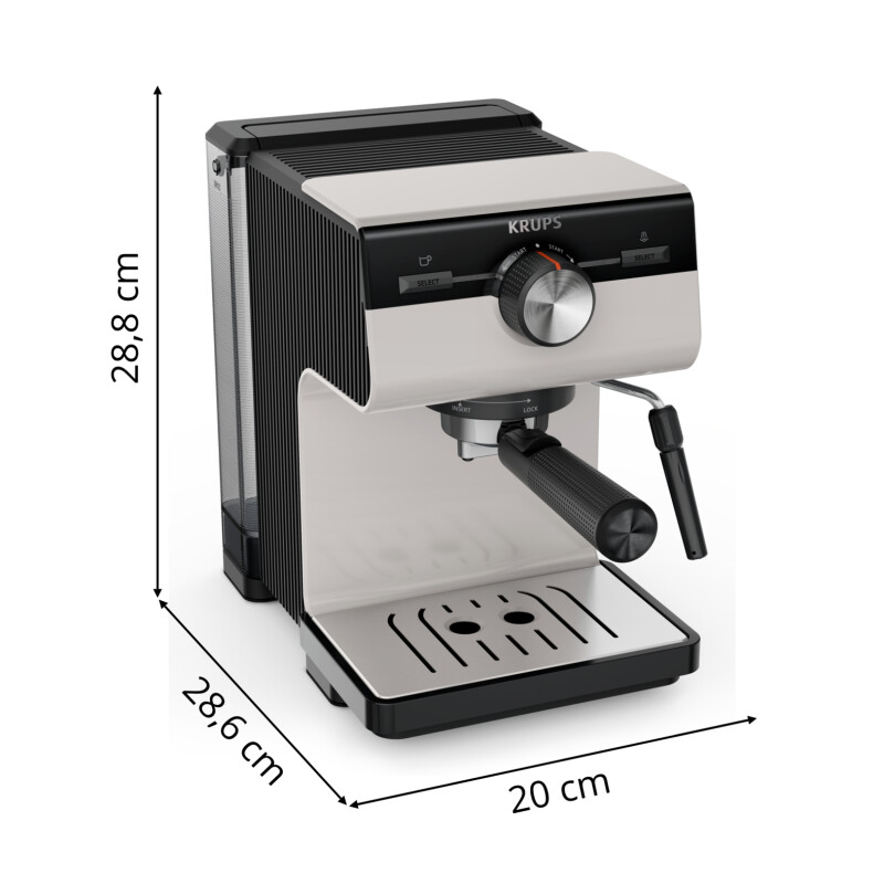 Cafetera Espresso Krups Authentic Gris Cafetera Espresso Krups Authentic Gris