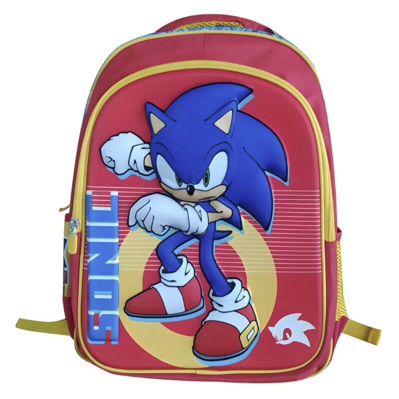 Mochila Sega Escolar 3D 40 Cm Sonic Prime Para Niños Uso Diario Compartimiento Amplio Mochila Sega Escolar 3D 40 Cm Sonic Prime Para Niños Uso Diario Compartimiento Amplio