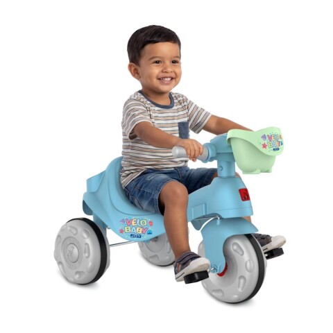 Triciclo Bandeirante Joy de Paseo y Pedal Azul