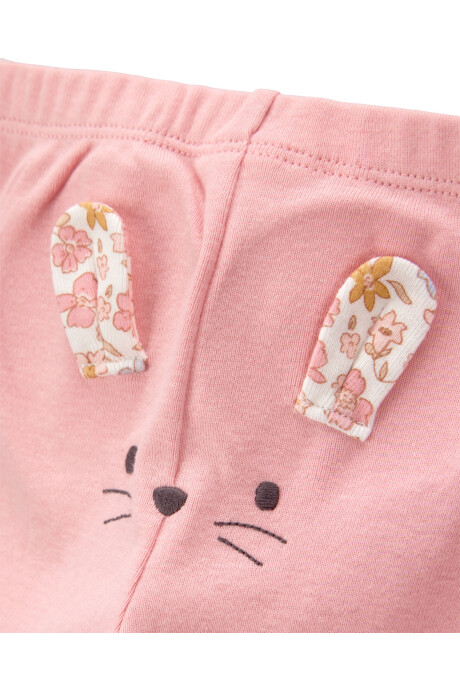 Set tres piezas de algodón, pantalón y dos bodies, diseño ratoncita Sin color