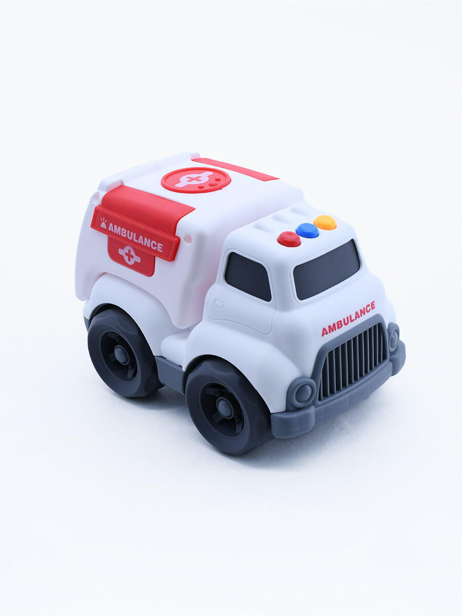 CAMION EMERGENCIA CON SONIDO - BLANCO 