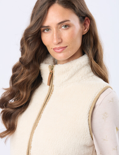 CHALECO SHERPA SUAVE Natural