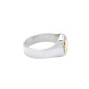 Anillo Profesión Asistente social-Plata y Oro-Sin Piedra-AP5001 Sinpiedra