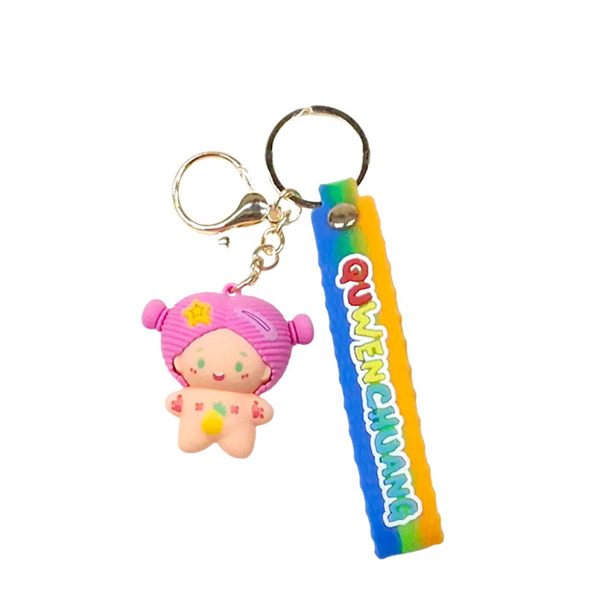 Llavero de silicona Bebita Rosa(ow2271) - Llavero De Silicona Bebita Rosa(ow2271) 