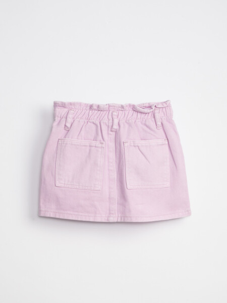 Pollera jean paper bag Lila