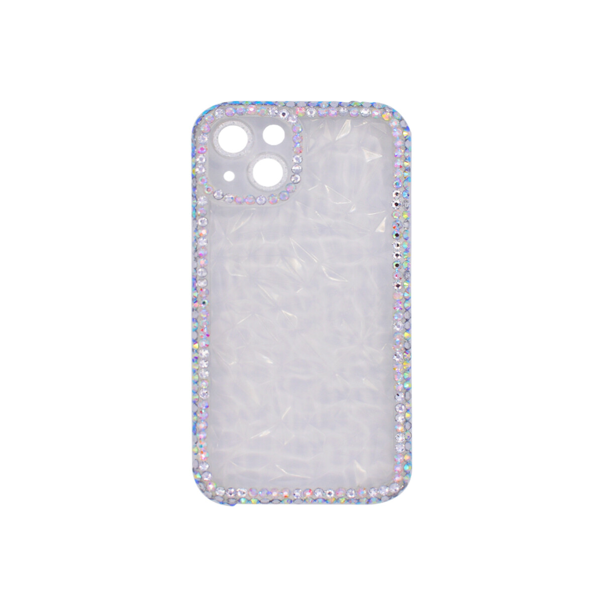 Protector para iPhone 13/14 transparente borde con brillante 