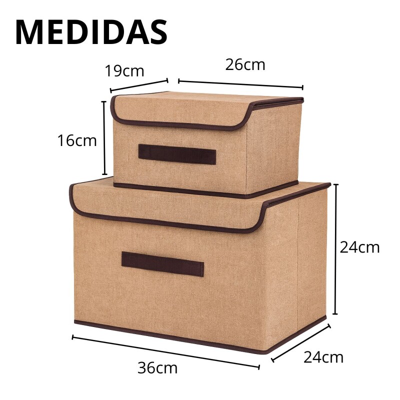 Organizador Caja Box Plegable Apilable X 2 Unidades Organizador Caja Box Plegable Apilable X 2 Unidades