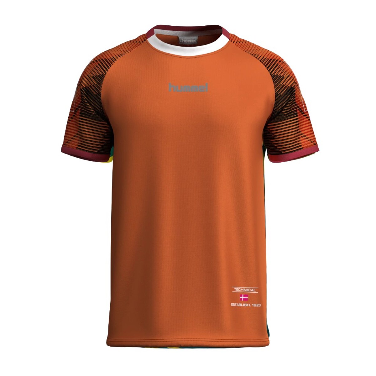 REMERA SUBLIMADA HOMBRE - RAVENA NARANJA 