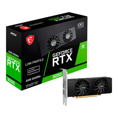 Msi - Tarjeta de Video Geforce Rtx 3050 Lp 6G Oc - 8GB GDDR6. NVIDIA GEFROCE RTX3050. 001