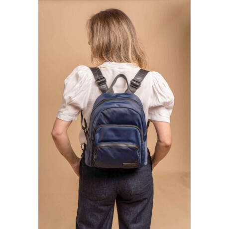 Mochila Flor De Loto Azul Noche