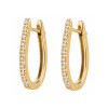 Aros Lina en oro amarillo 18k con brillantes. Aros Lina en oro amarillo 18k con brillantes.