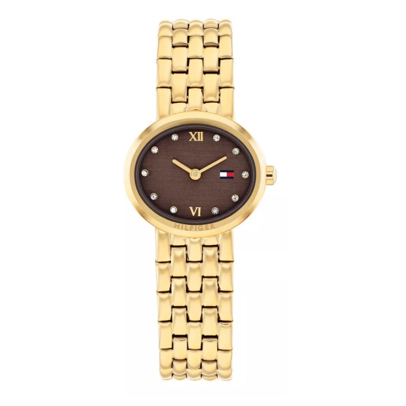 Reloj Tommy Hilfiger 1782844 para dama con correa de acero Dorado