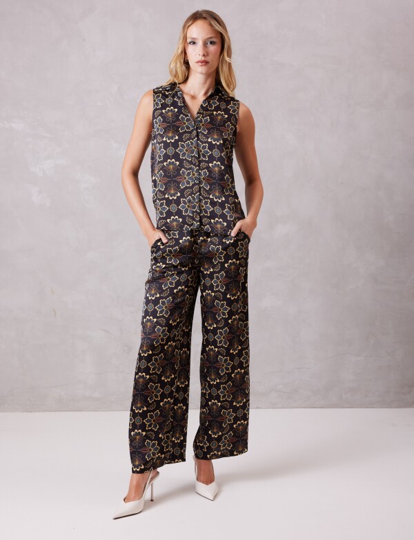 Conjunto Blusa & Pantalón NEGRO/MULTI