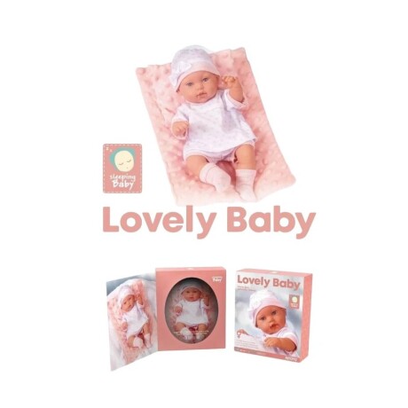 Bebote De Goma Yt121B 33Cm Con Manta Y Almohada Ub ROSA