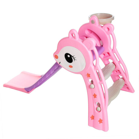 Tobogán Plástico C/ Extensión Color Rosado O Celeste Rosado