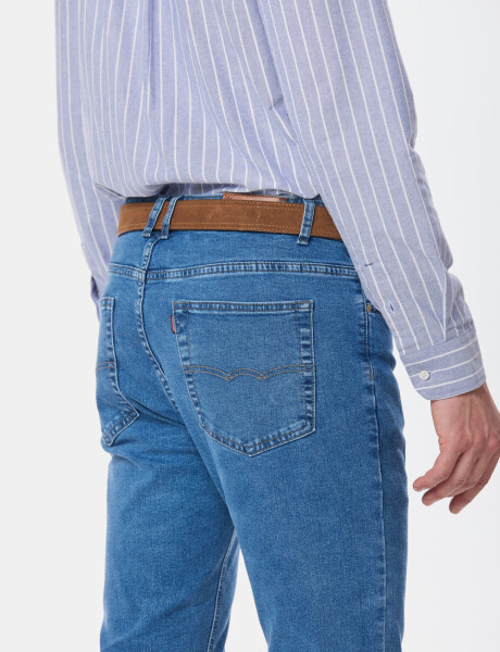 PANTALÓN DE JEAN SKINNY Azul Claro