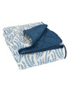Manta throw acolchada SOMMEREIK 130x170 azul/b Manta throw acolchada SOMMEREIK 130x170 azul/b