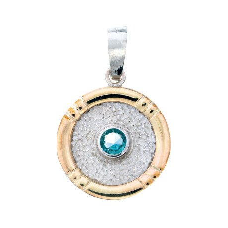 Colgante de plata 925 , double y circonia Colgante de plata 925 , double y circonia