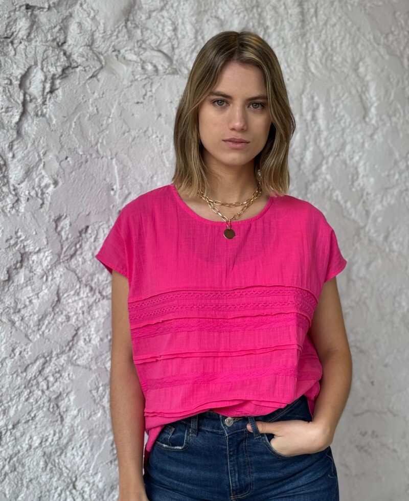 Blusa Selene fucsia