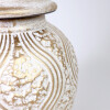 ANFORA CERAMICA BLANCO/DORADO 15X40CM Unica