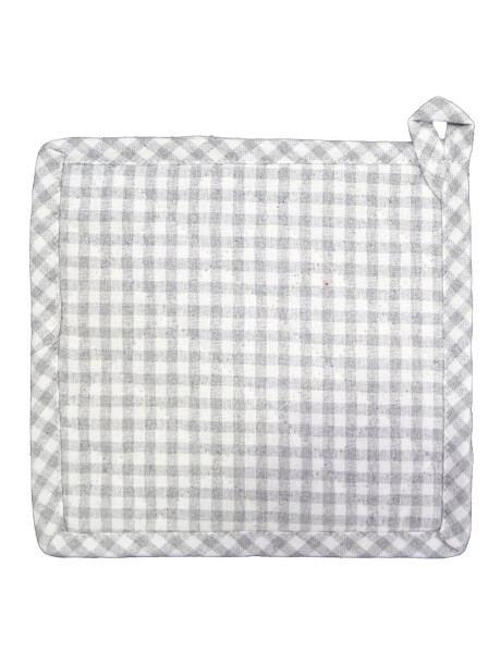 AGARRADERA ALGODÓN 20X20CM CUADROS GRIS AGARRADERA ALGODÓN 20X20CM CUADROS GRIS