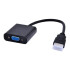 Adaptador Conversor Convertidor Hdmi Macho A Vga Hembra Variante Color Negro