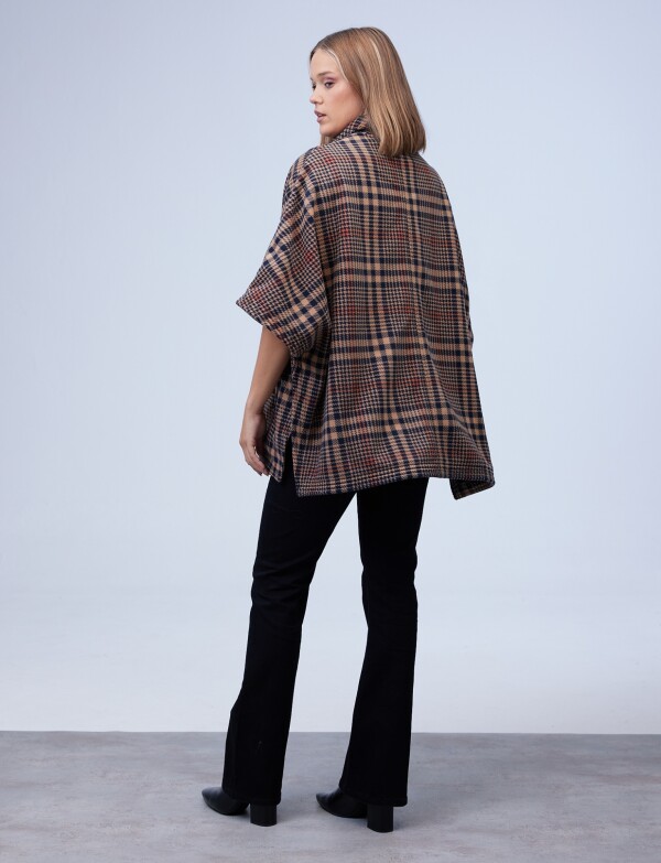 Poncho Zip Soft MULTI/TOSTADO