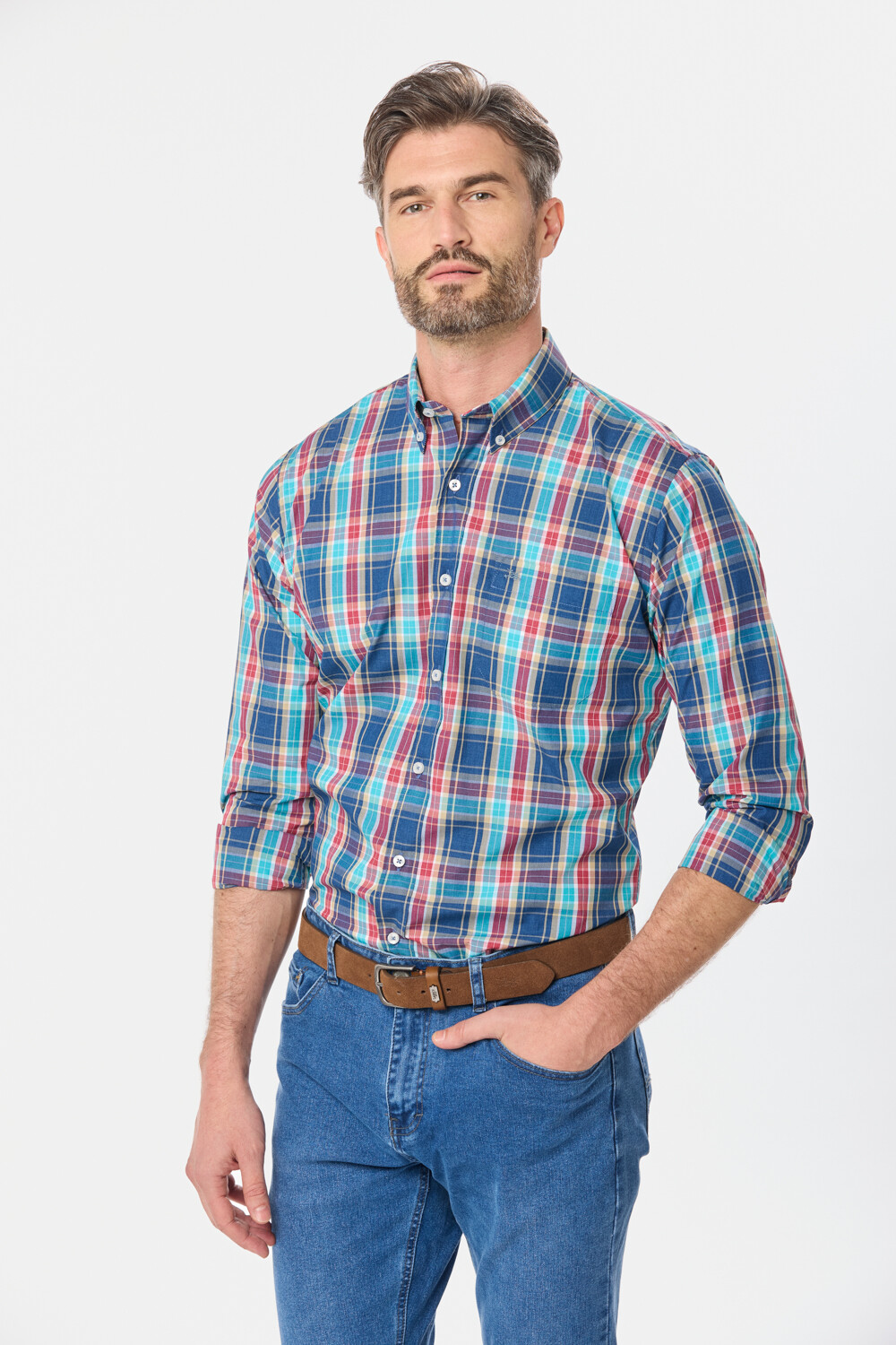 CAMISA SPORT A CUADROS Unico