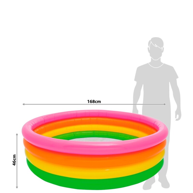 INTEX PISCINA INFLABLE NIÑOS REDONDA 4 AROS 617 LT Intex Piscina Inflable Niños Redonda 4 Aros 617 Lt