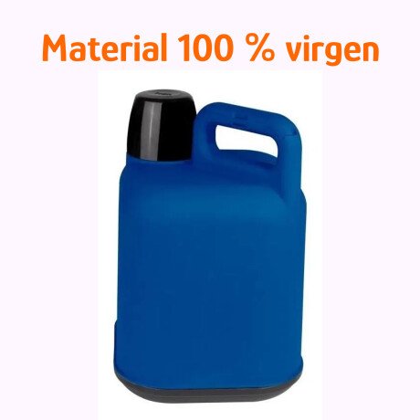Bidón Térmico 5L Frio/Calor Tapa Manija Reforzada Portátil Azul