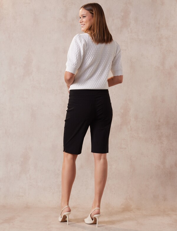 Bermuda Pretina Ancha NEGRO