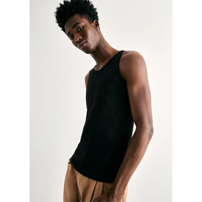 CAMISETA REGATA MASC PRETO ESCURO