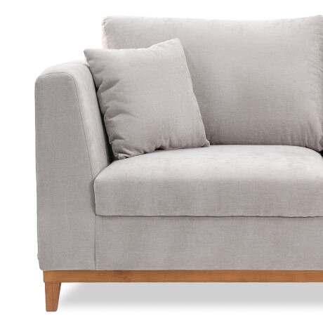 Sofá Belfast - Tela Microfibra - 2 cuerpos 2204 (Gris)