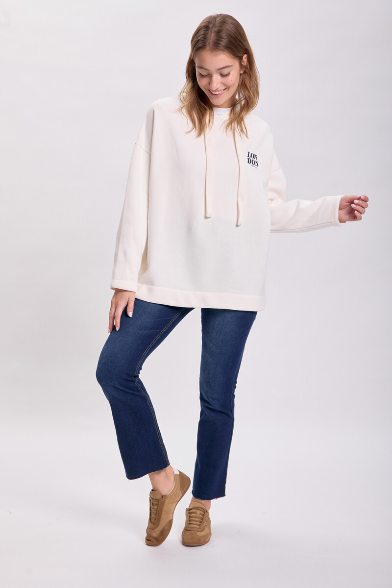 Canguro deportivo oversize Crudo