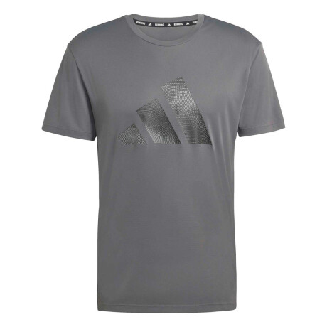 Remera Run Essentials Bl T de Hombre Gris
