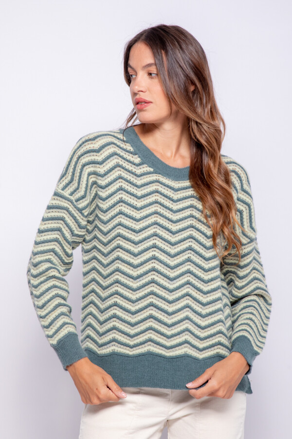 SWEATER QUINO Verde Nilo