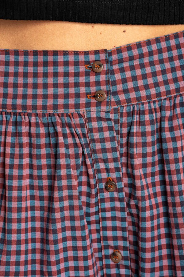 Falda Gingham Multi
