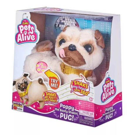 Peluche Pets Alive Perro Baila Y Mueve La Cola Música Peluche Pets Alive Perro Baila Y Mueve La Cola Música