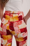 PANTALON LEONOR ESTAMPADO ROJO Y AMARILLO