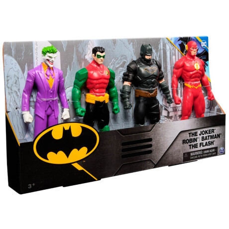 Pack X4 Figuras Dc Superheroes Batman Flash 15cm Pack X4 Figuras Dc Superheroes Batman Flash 15cm